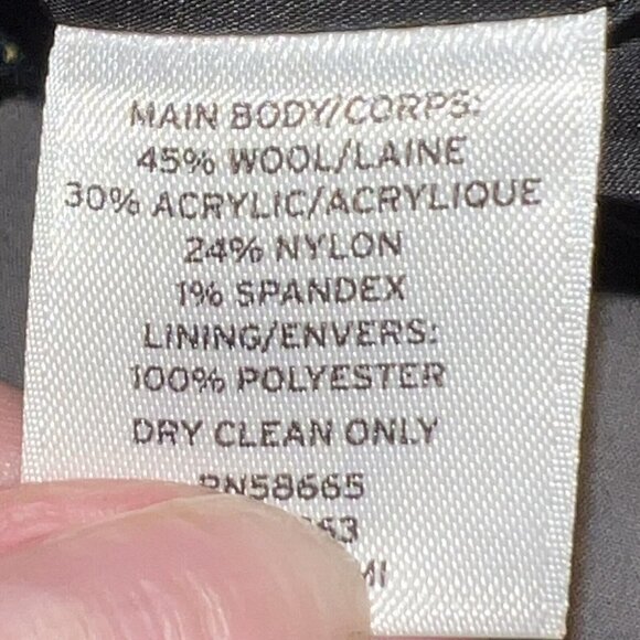 Nordstrom Classiques Entier Wool Blend Tweed Boucle Pencil Skirt Women 6 Stripes - Picture 7 of 10